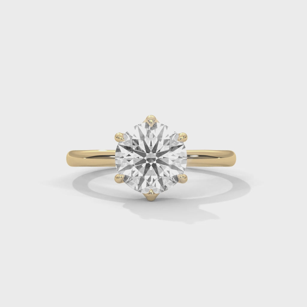14K Yellow Gold 18K Yellow Gold Round