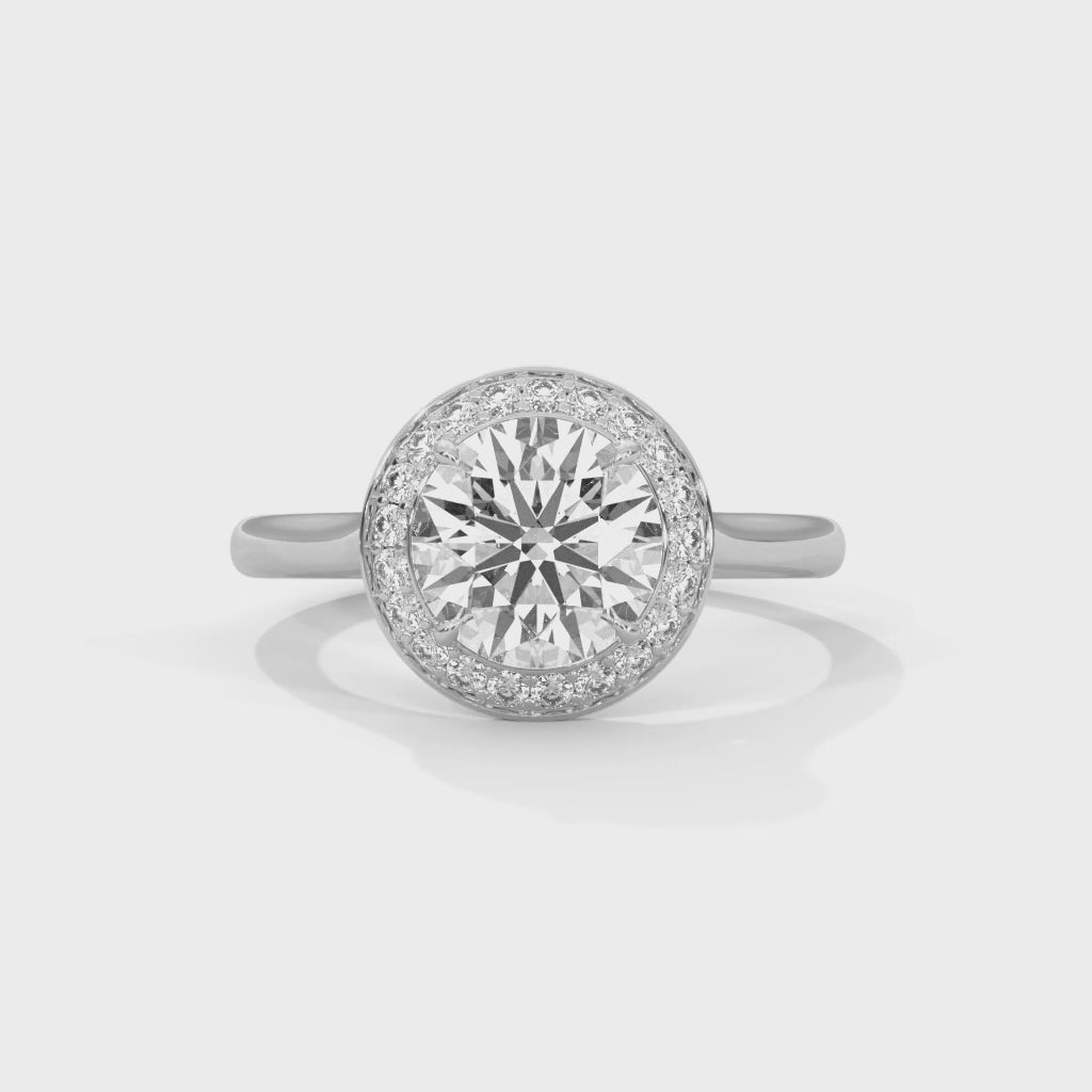 14K White Gold 18K White Gold Platinum Round