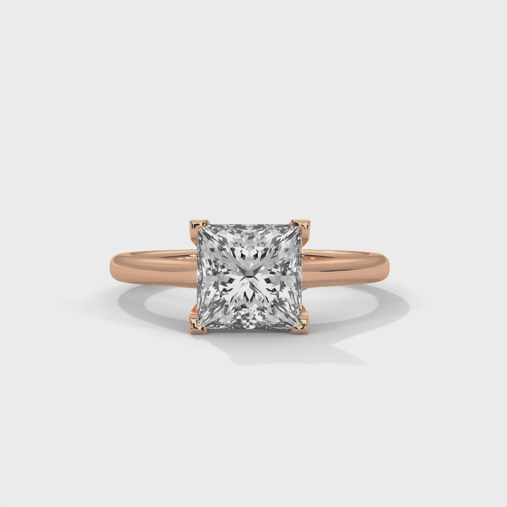 14K Rose Gold 18K Rose Gold Princess