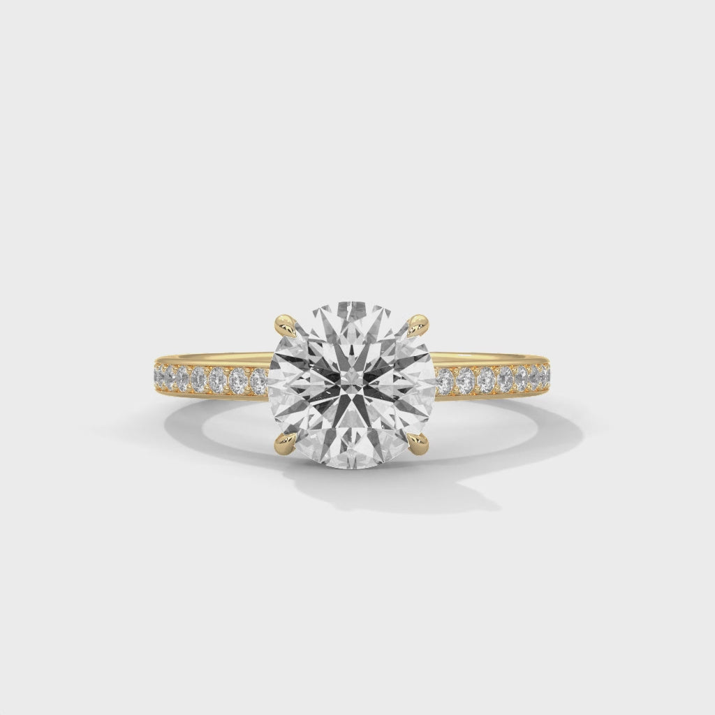 14K Yellow Gold 18K Yellow Gold Round