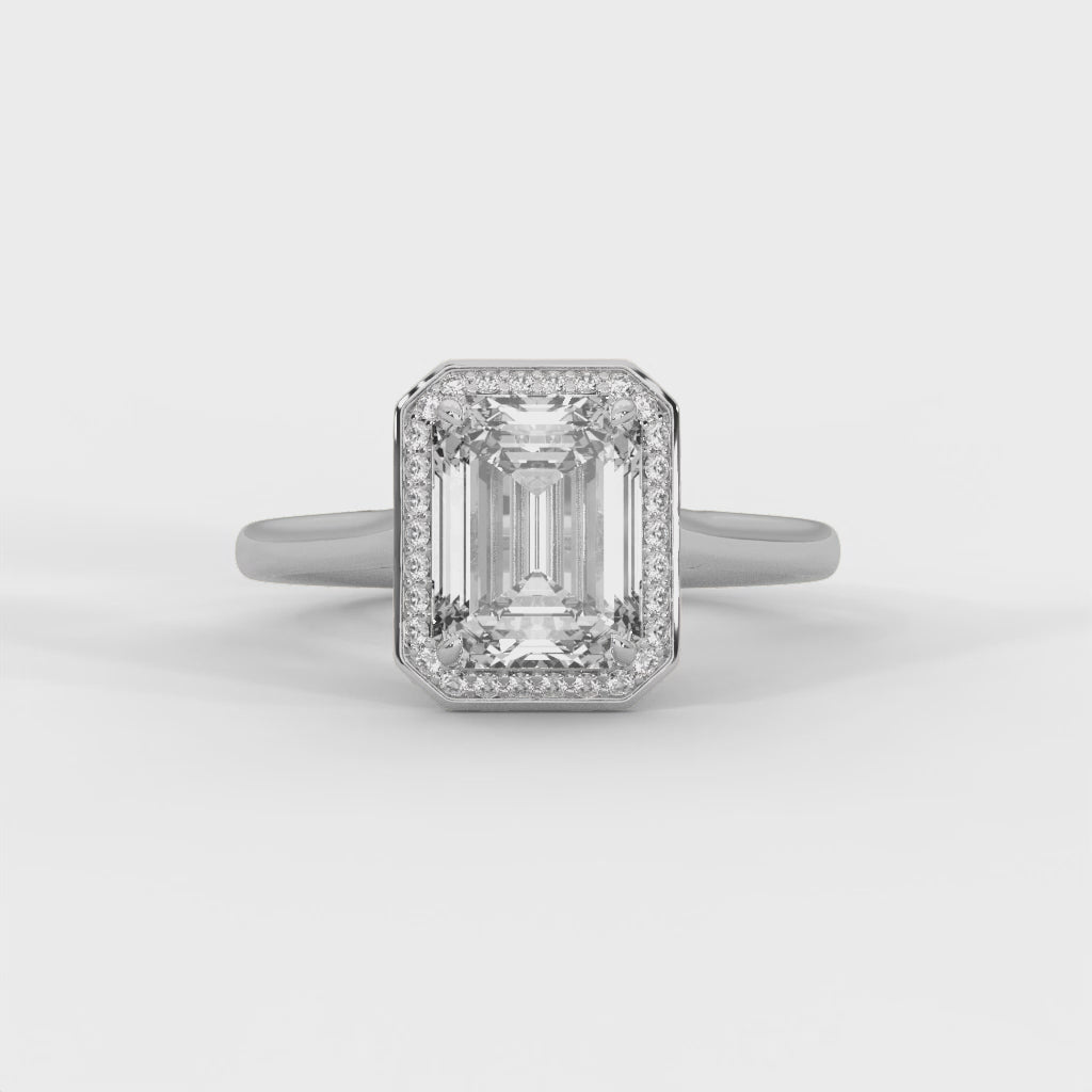 14K White Gold 18K White Gold Platinum Emerald