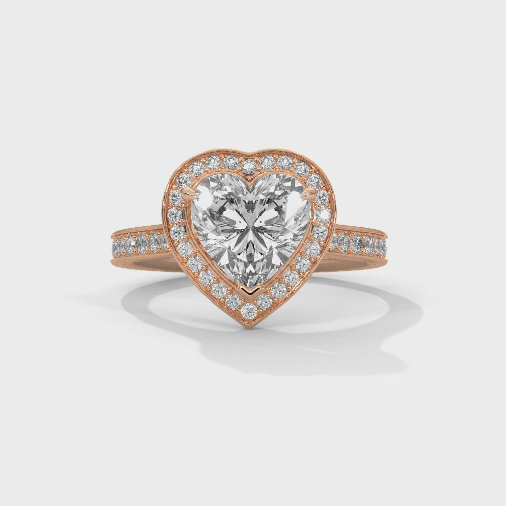 14K Rose Gold 18K Rose Gold Heart