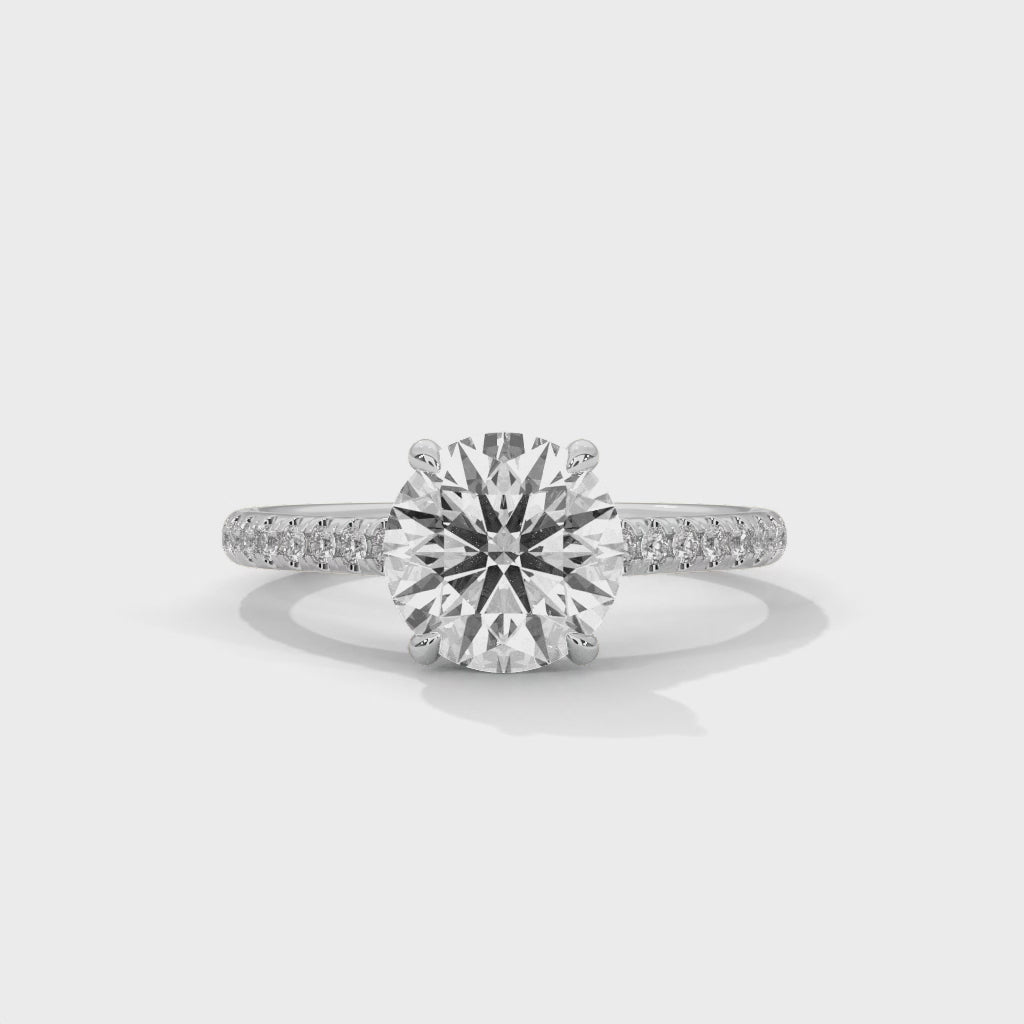 14K White Gold 18K White Gold Platinum Round