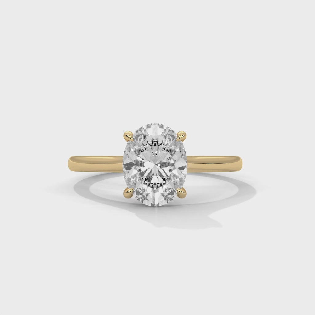 14K Yellow Gold 18K Yellow Gold Oval
