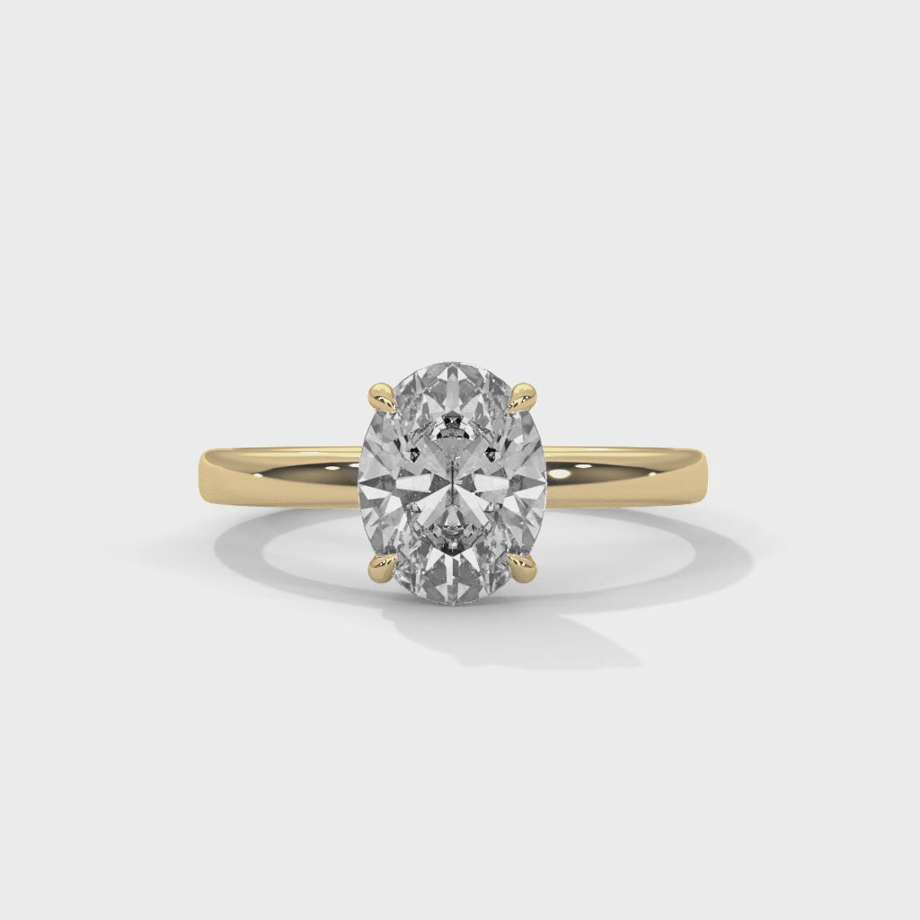 14K Yellow Gold 18K Yellow Gold Oval
