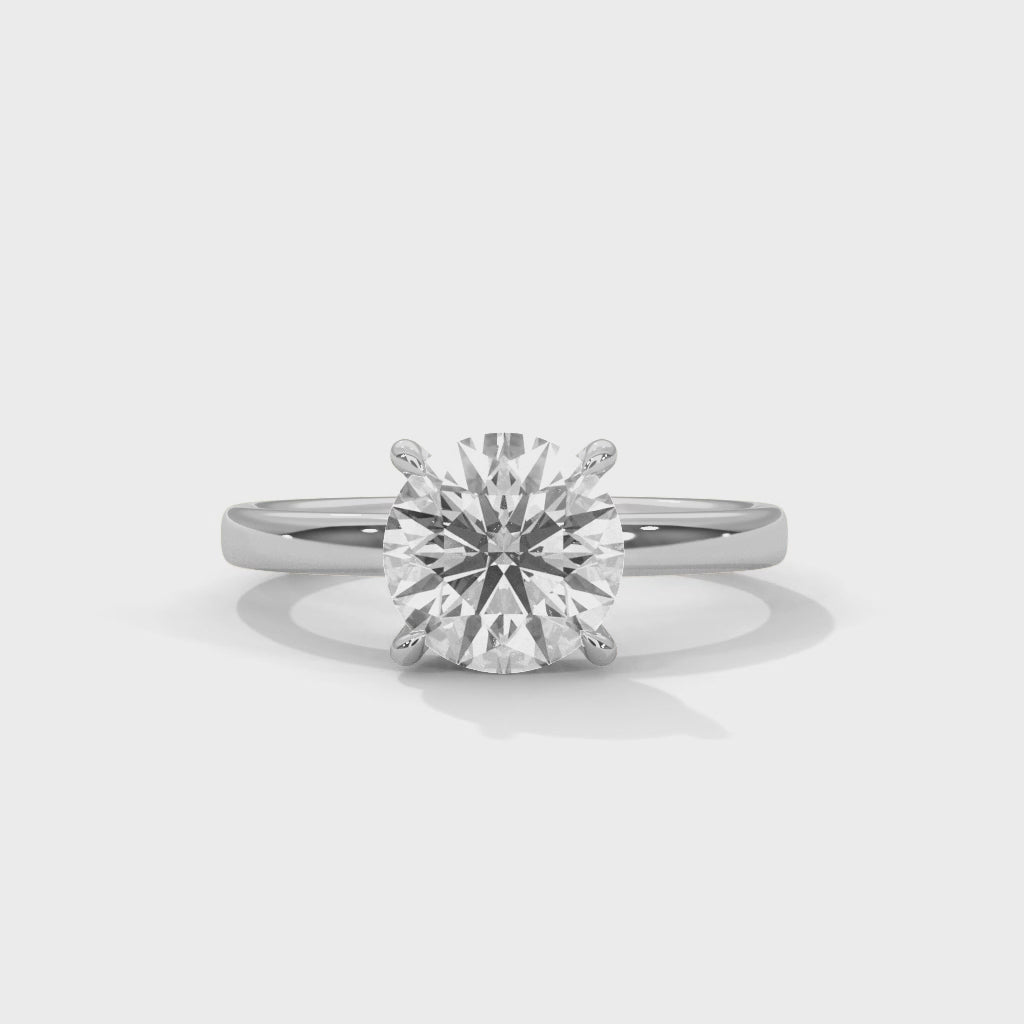 14K White Gold 18K White Gold Platinum Round