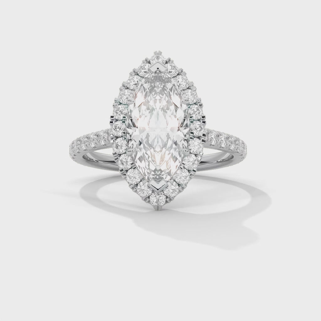 14K White Gold 18K White Gold Platinum Marquise
