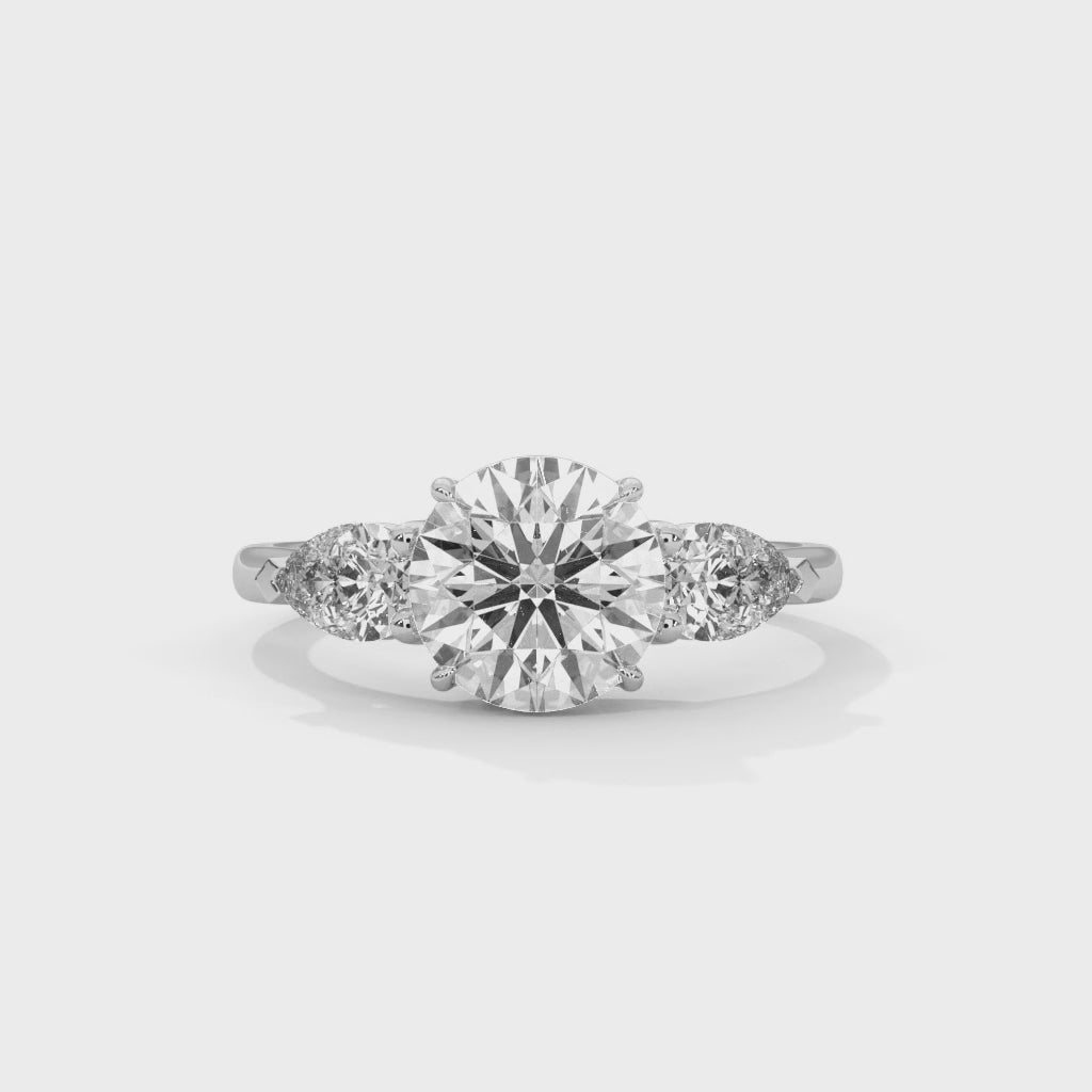 14K White Gold 18K White Gold Platinum Round