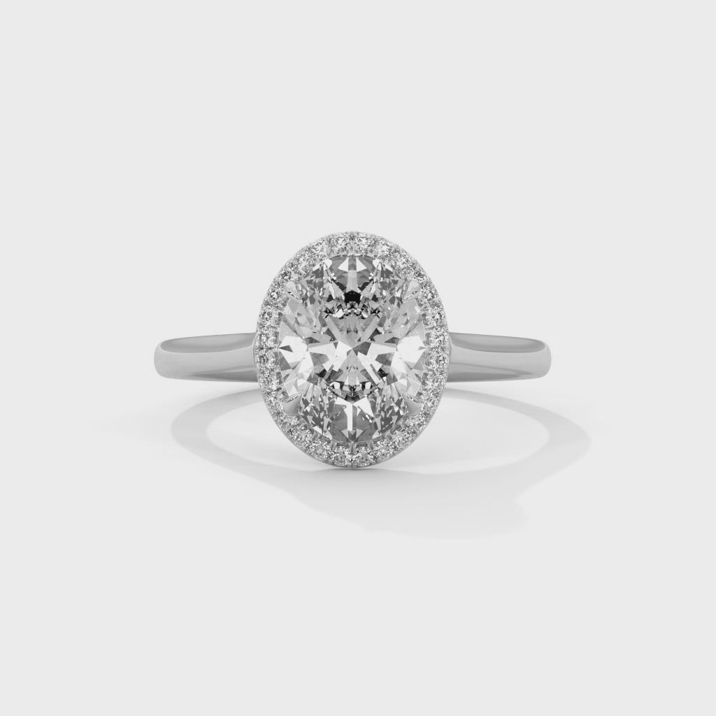 14K White Gold 18K White Gold Platinum Oval