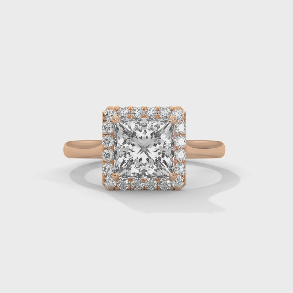 14K Rose Gold 18K Rose Gold Princess