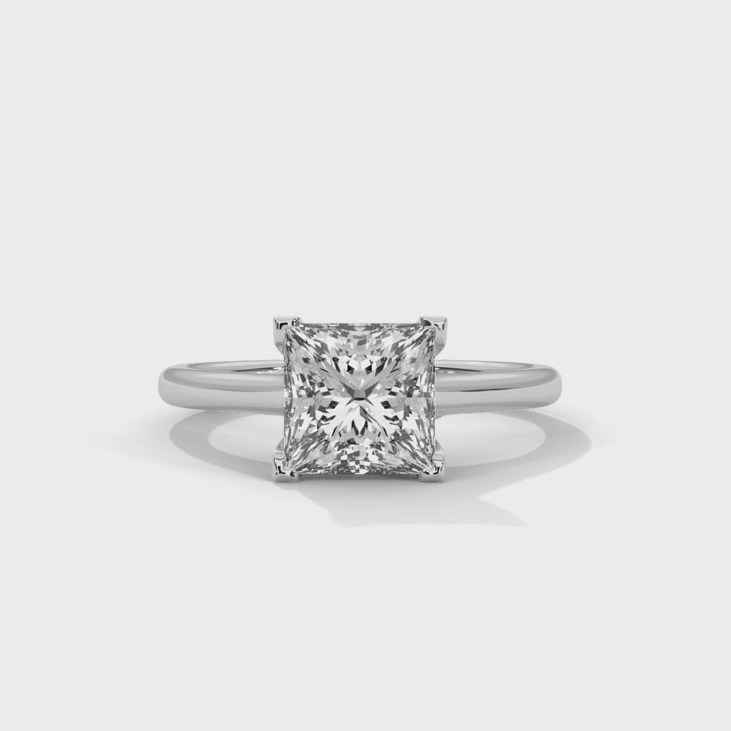 14K White Gold 18K White Gold Platinum Princess