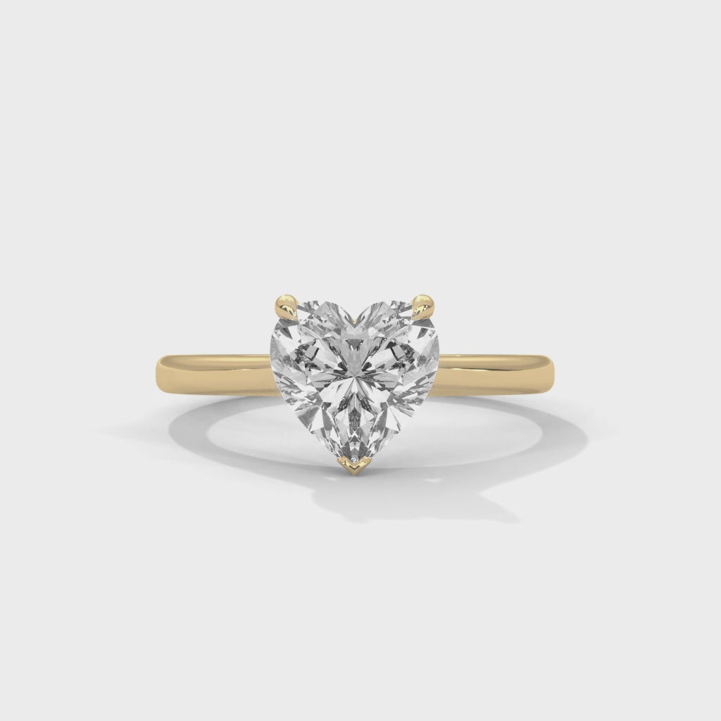 14K Yellow Gold 18K Yellow Gold Heart