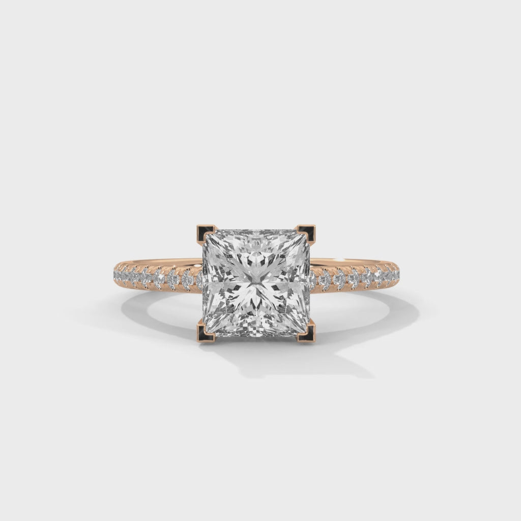 14K Rose Gold 18K Rose Gold Princess