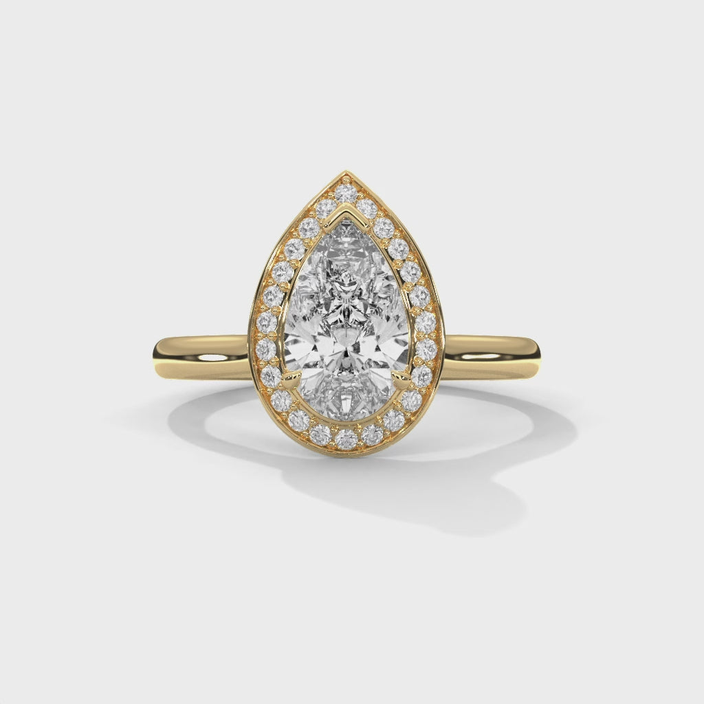 14K Yellow Gold 18K Yellow Gold Pear