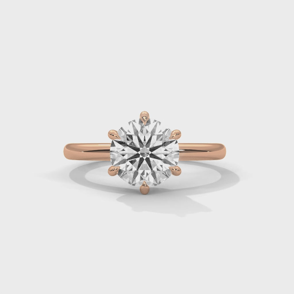 14K Rose Gold 18K Rose Gold Round