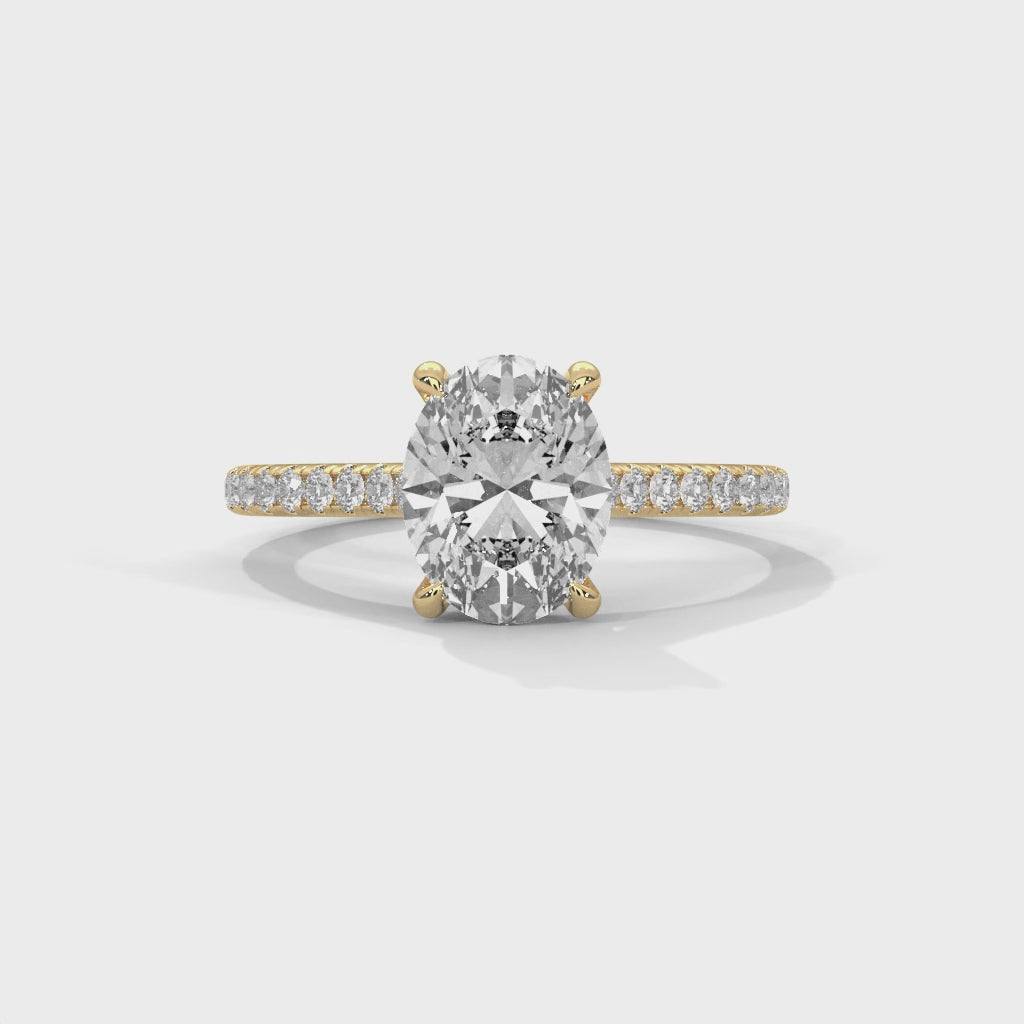 14K Yellow Gold 18K Yellow Gold Oval