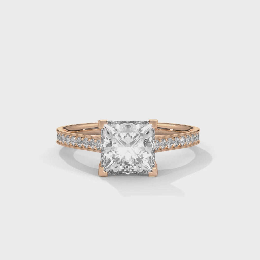 14K Rose Gold 18K Rose Gold Princess