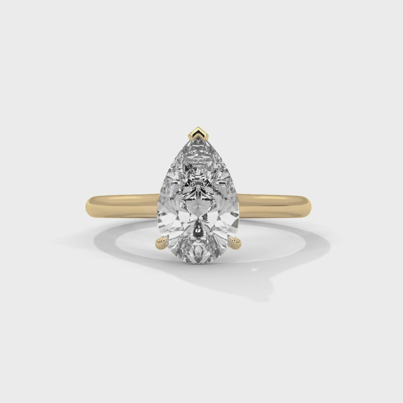14K Yellow Gold 18K Yellow Gold Pear