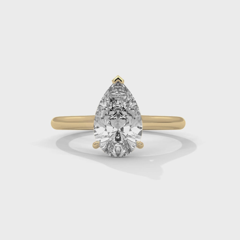 14K Yellow Gold 18K Yellow Gold Pear