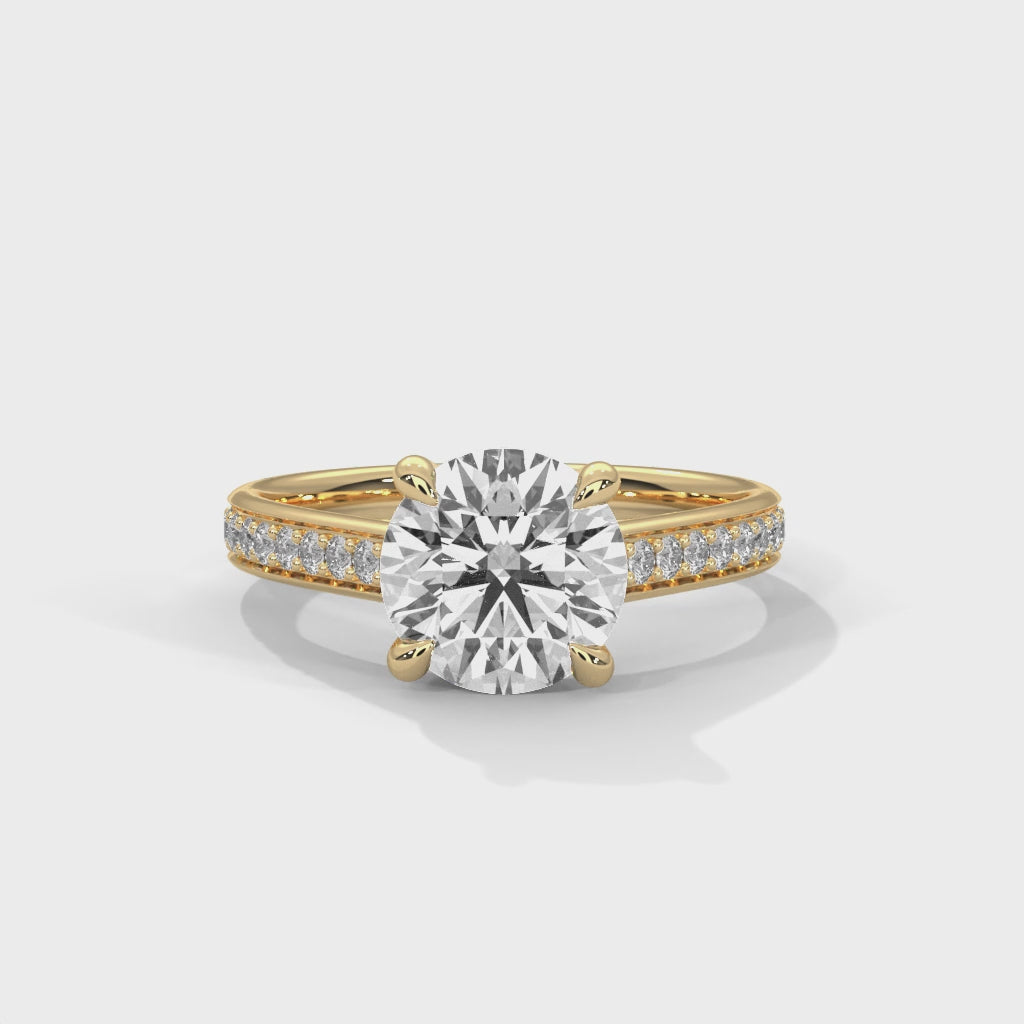 14K Yellow Gold 18K Yellow Gold Round