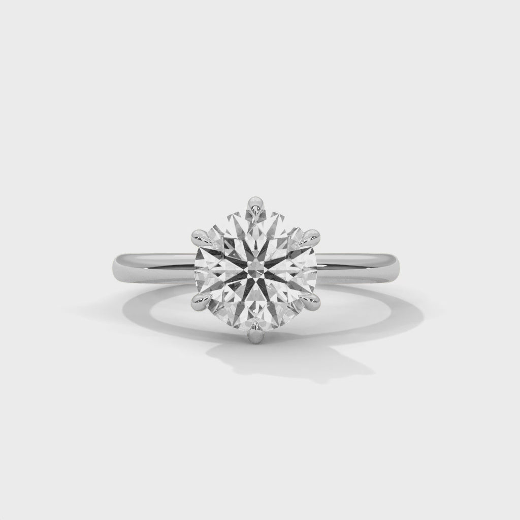 14K White Gold 18K White Gold Platinum Round