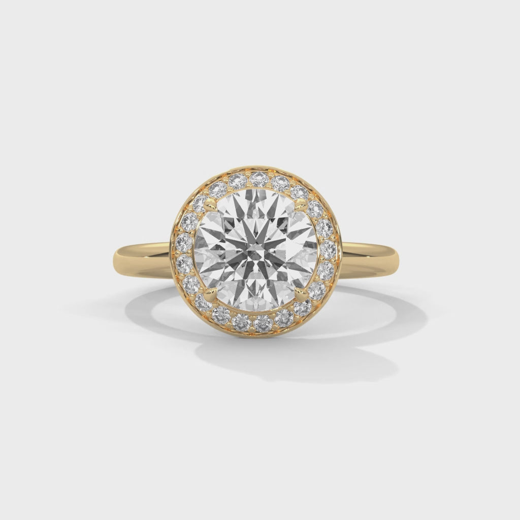 14K Yellow Gold 18K Yellow Gold Round