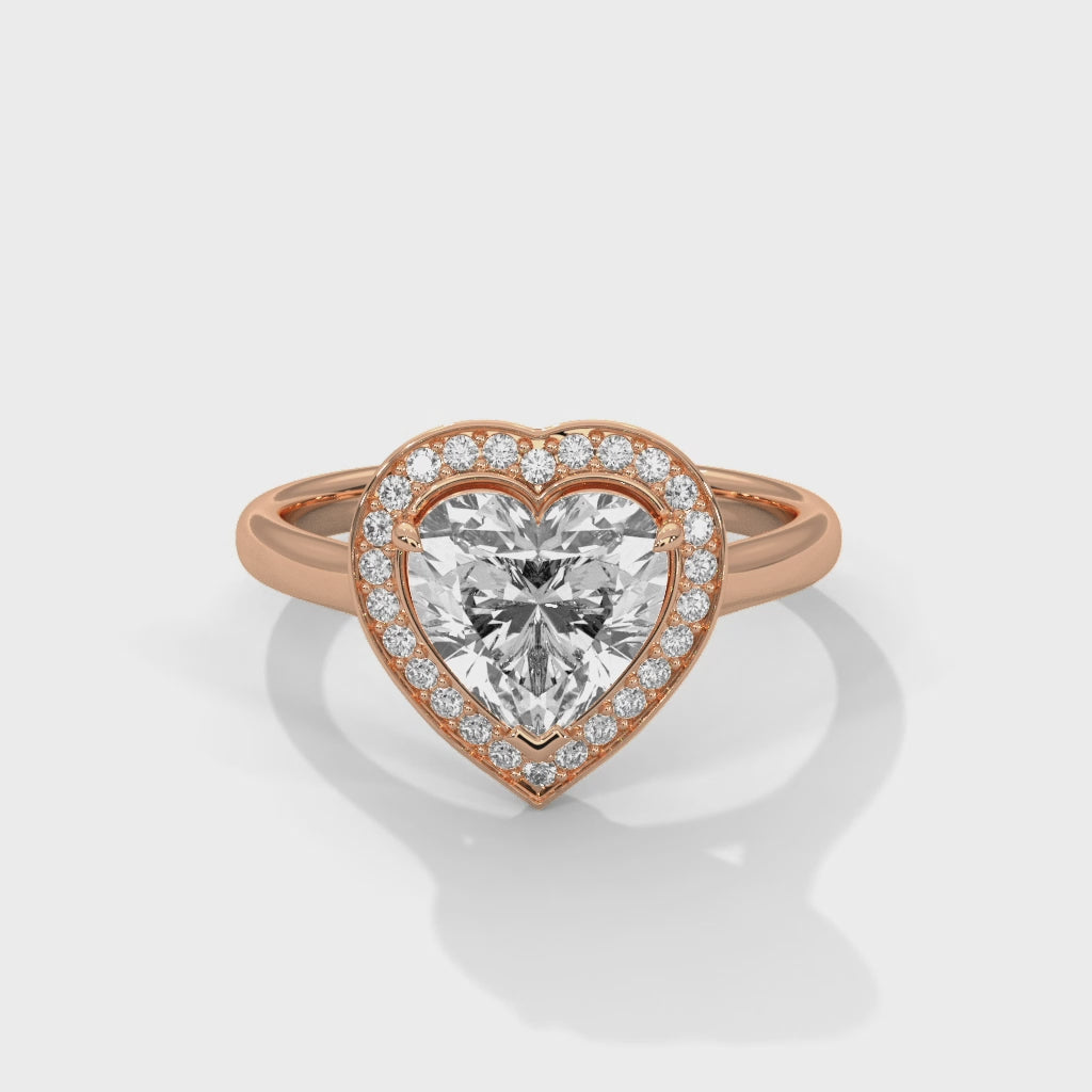 14K Rose Gold 18K Rose Gold Heart