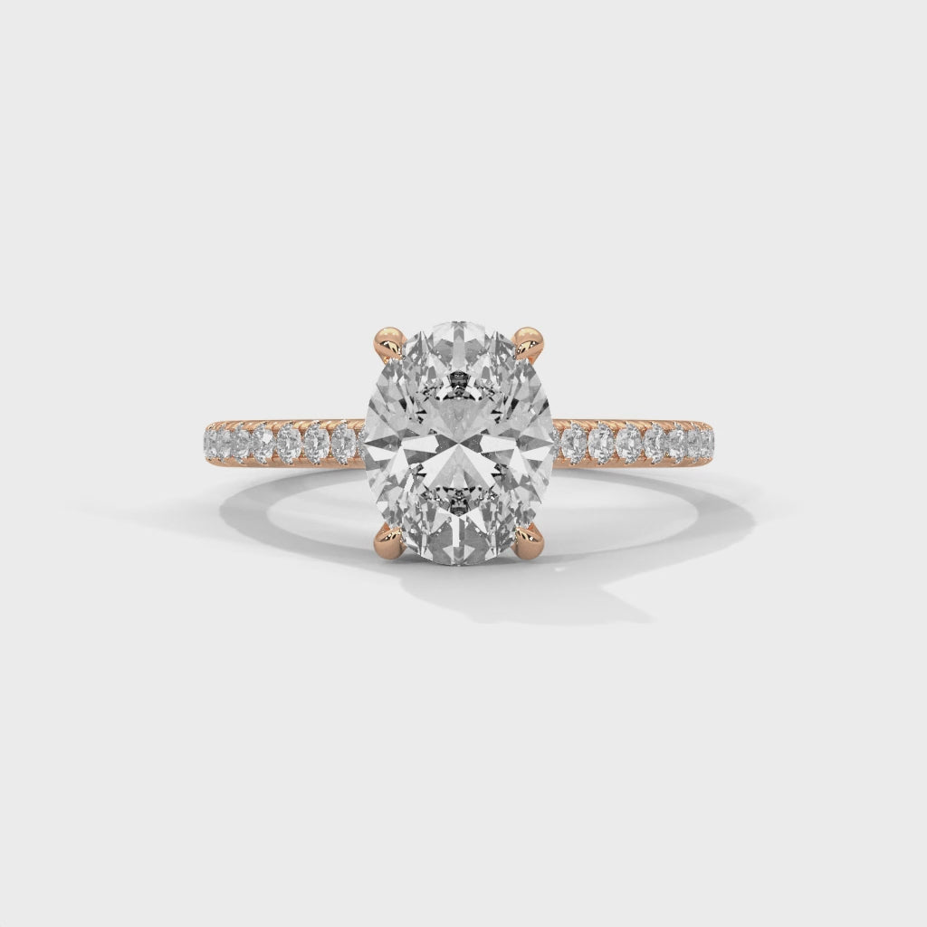 14K Rose Gold 18K Rose Gold Oval