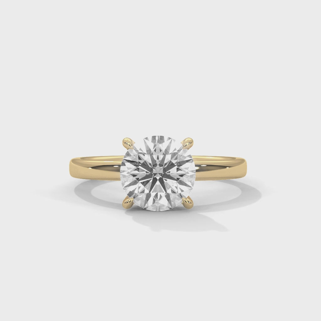 14K Yellow Gold 18K Yellow Gold Round