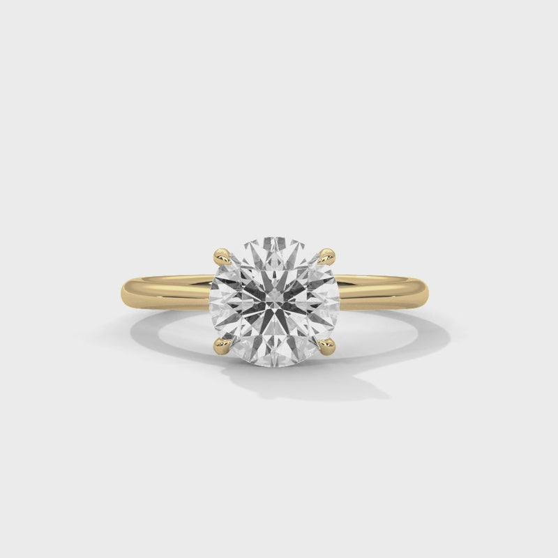 14K Yellow Gold 18K Yellow Gold Round