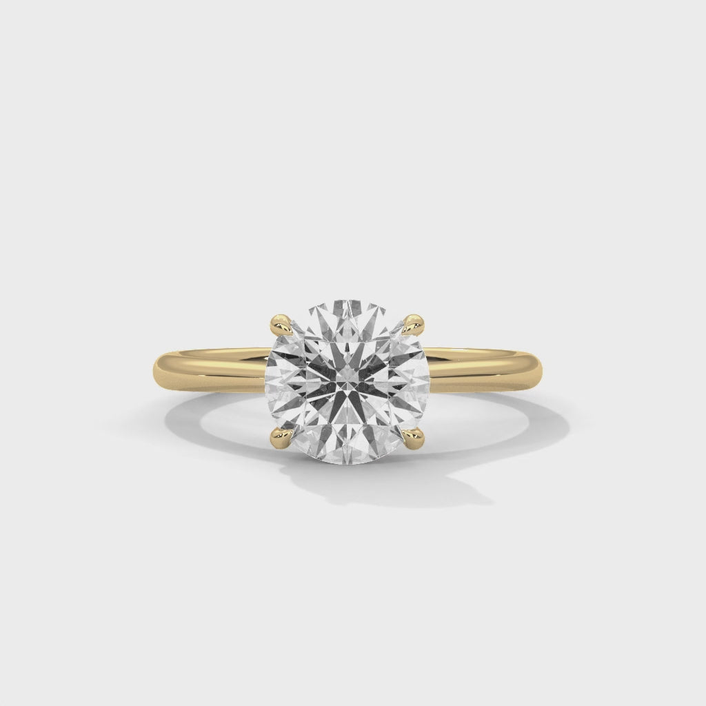 14K Yellow Gold 18K Yellow Gold Round