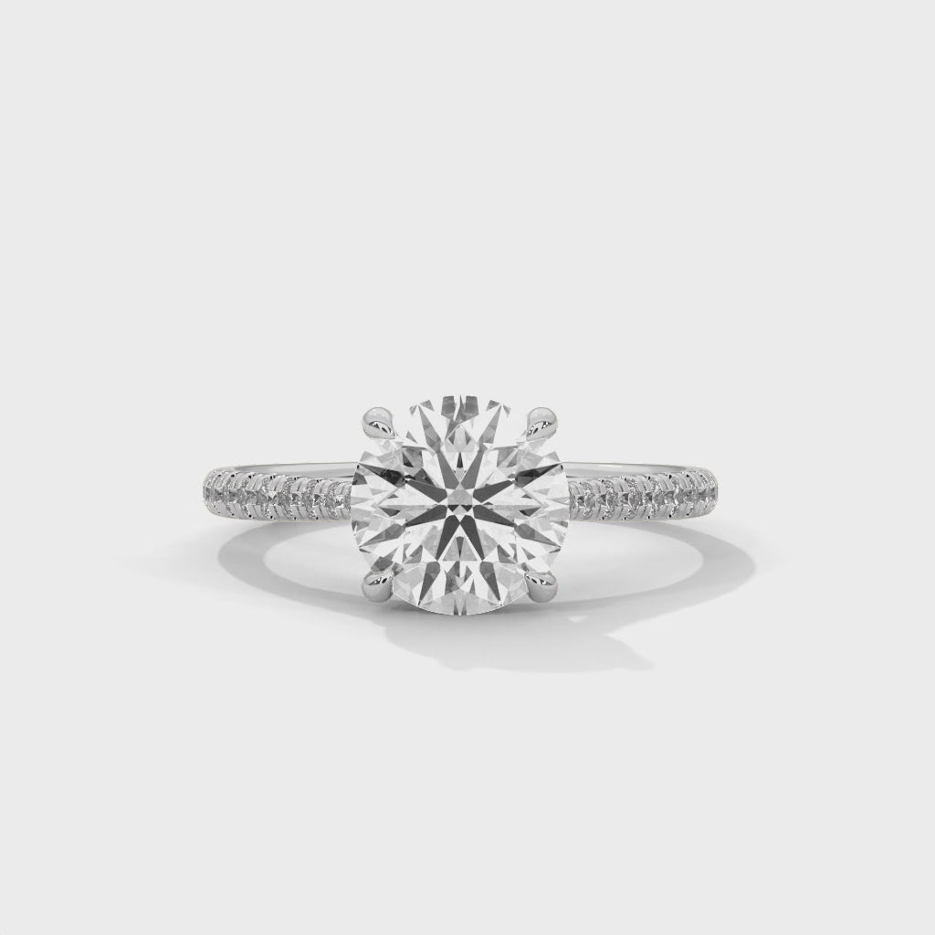 14K White Gold 18K White Gold Platinum Round