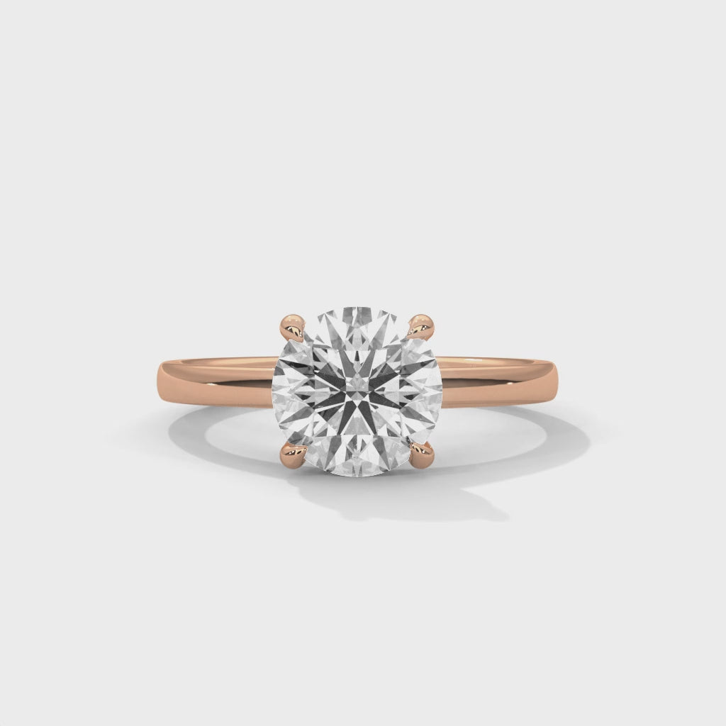 14K Rose Gold 18K Rose Gold Round