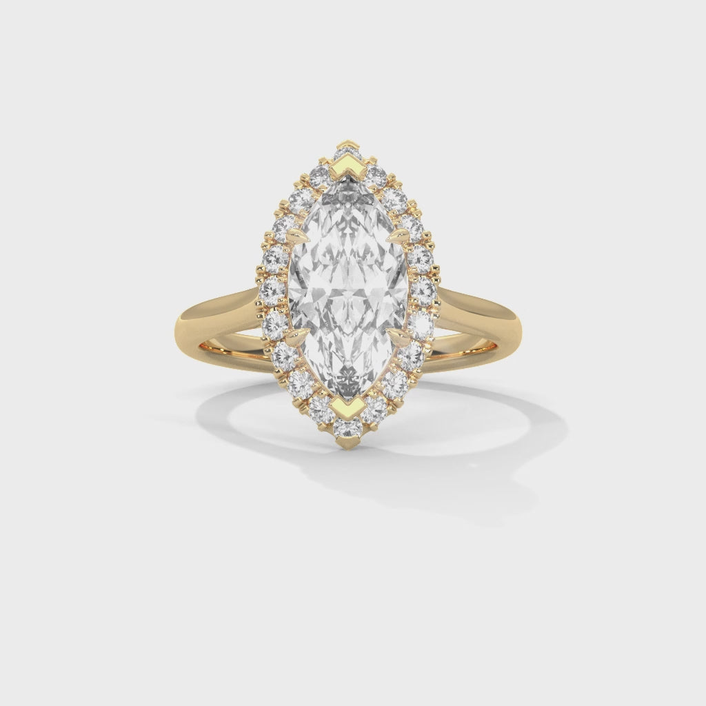 14K Yellow Gold 18K Yellow Gold Marquise