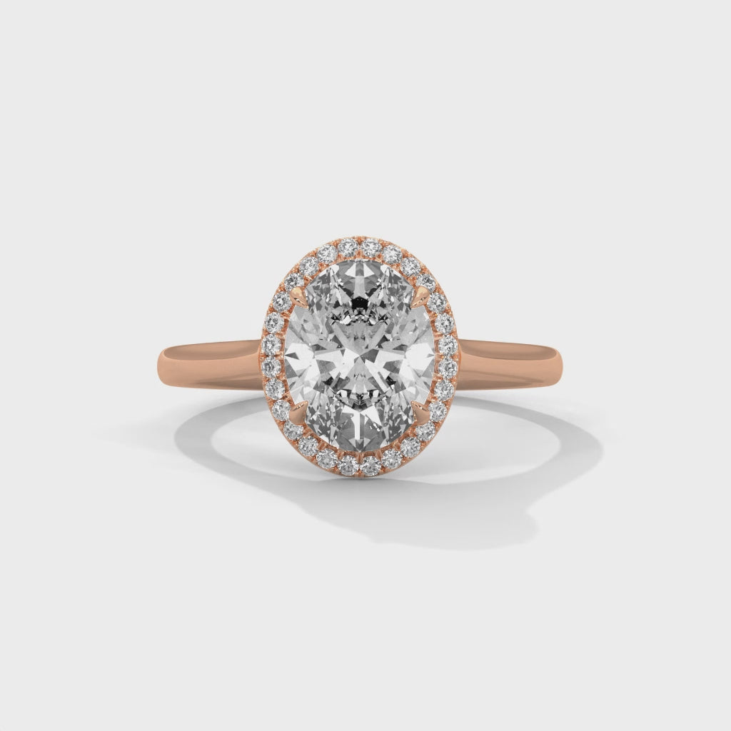 14K Rose Gold 18K Rose Gold Oval