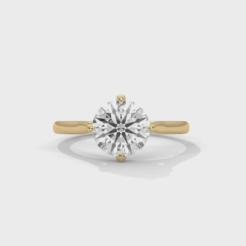 14K Yellow Gold 18K Yellow Gold Round
