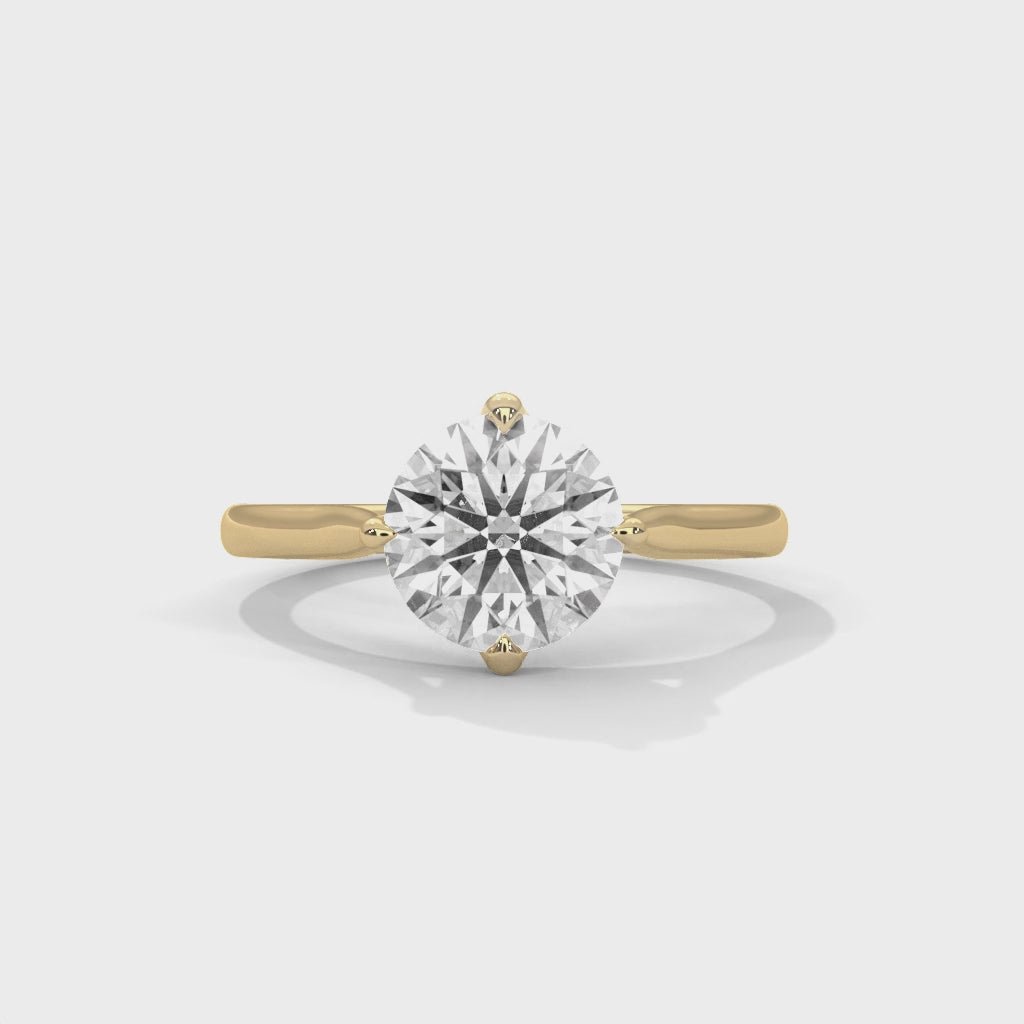 14K Yellow Gold 18K Yellow Gold Round