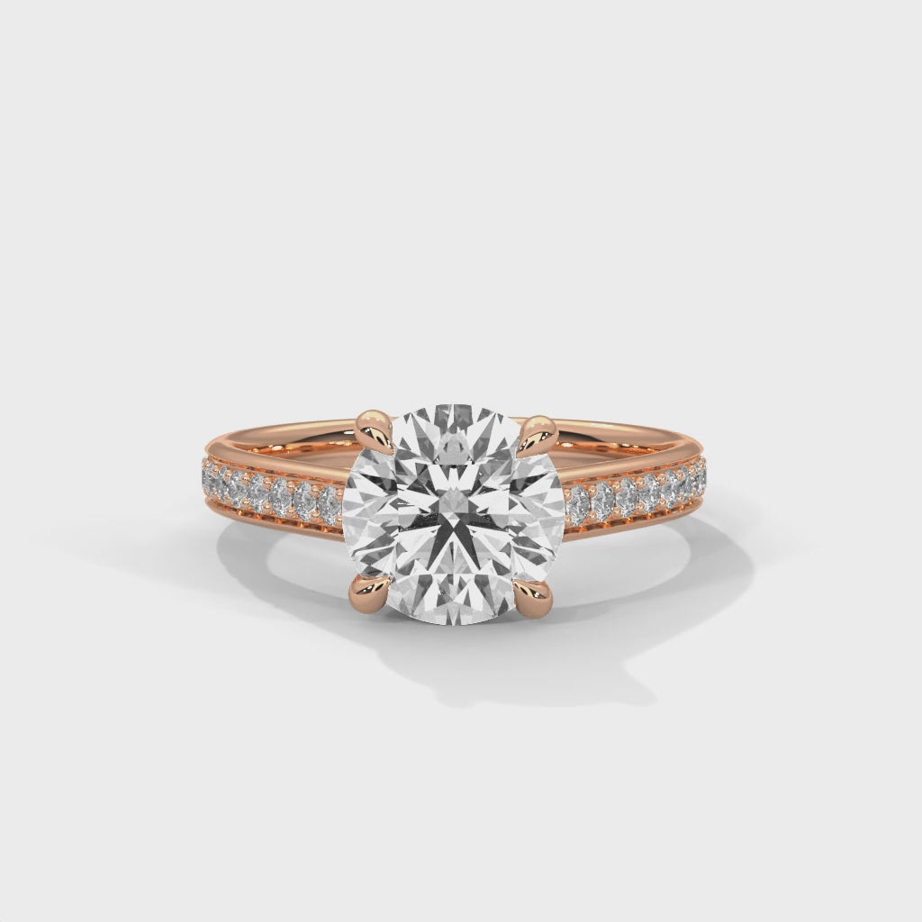 14K Rose Gold 18K Rose Gold Round