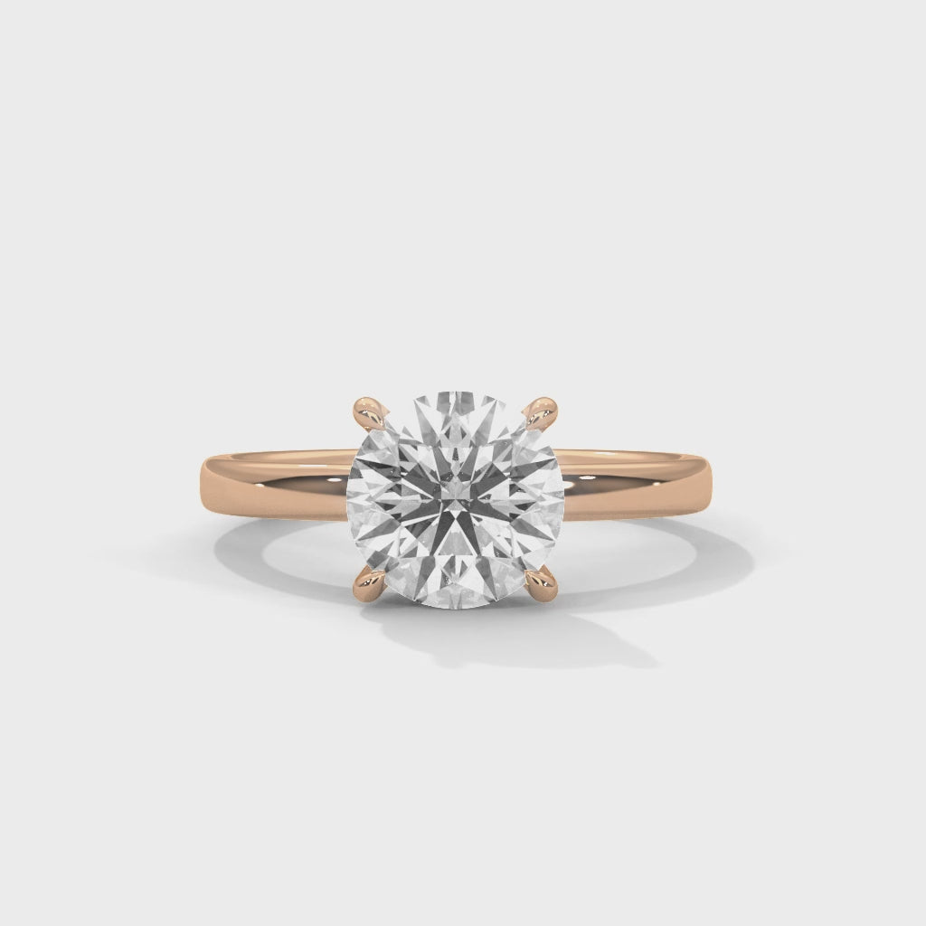 14K Rose Gold 18K Rose Gold Round