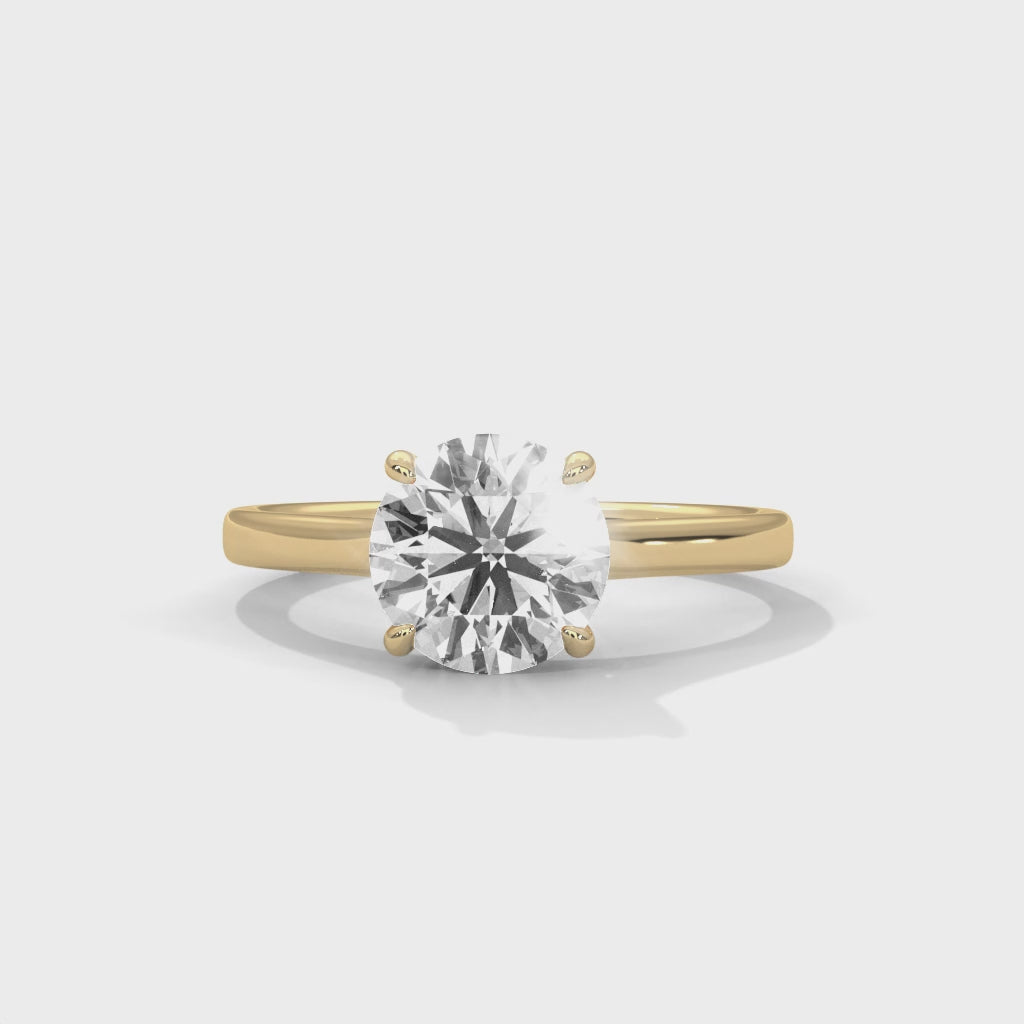 14K Yellow Gold 18K Yellow Gold Round