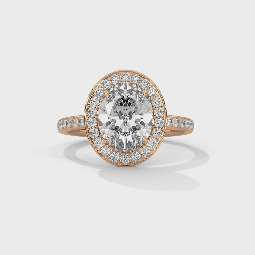 14K Rose Gold 18K Rose Gold Oval