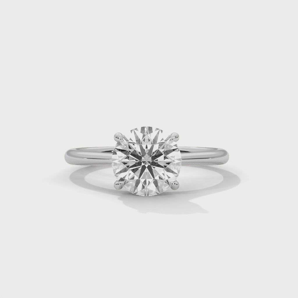 14K White Gold 18K White Gold Platinum Round