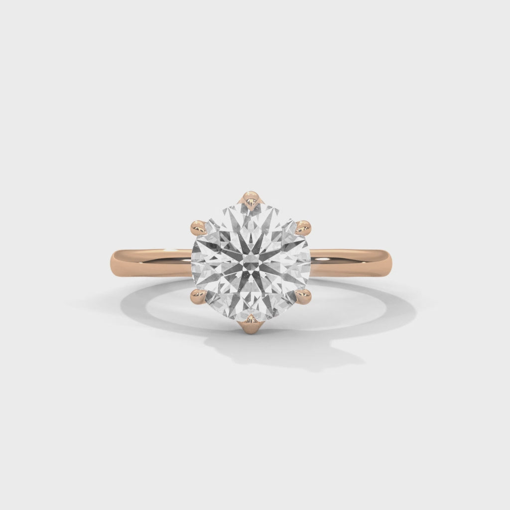 14K Rose Gold 18K Rose Gold Round