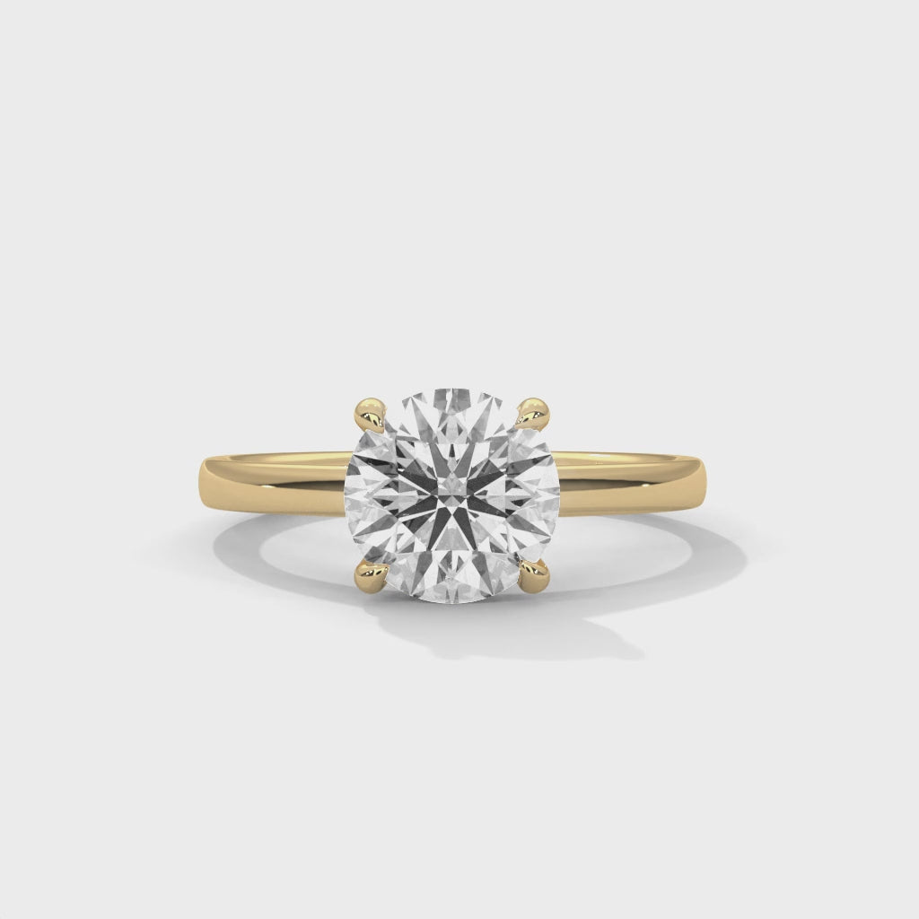 14K Yellow Gold 18K Yellow Gold Round