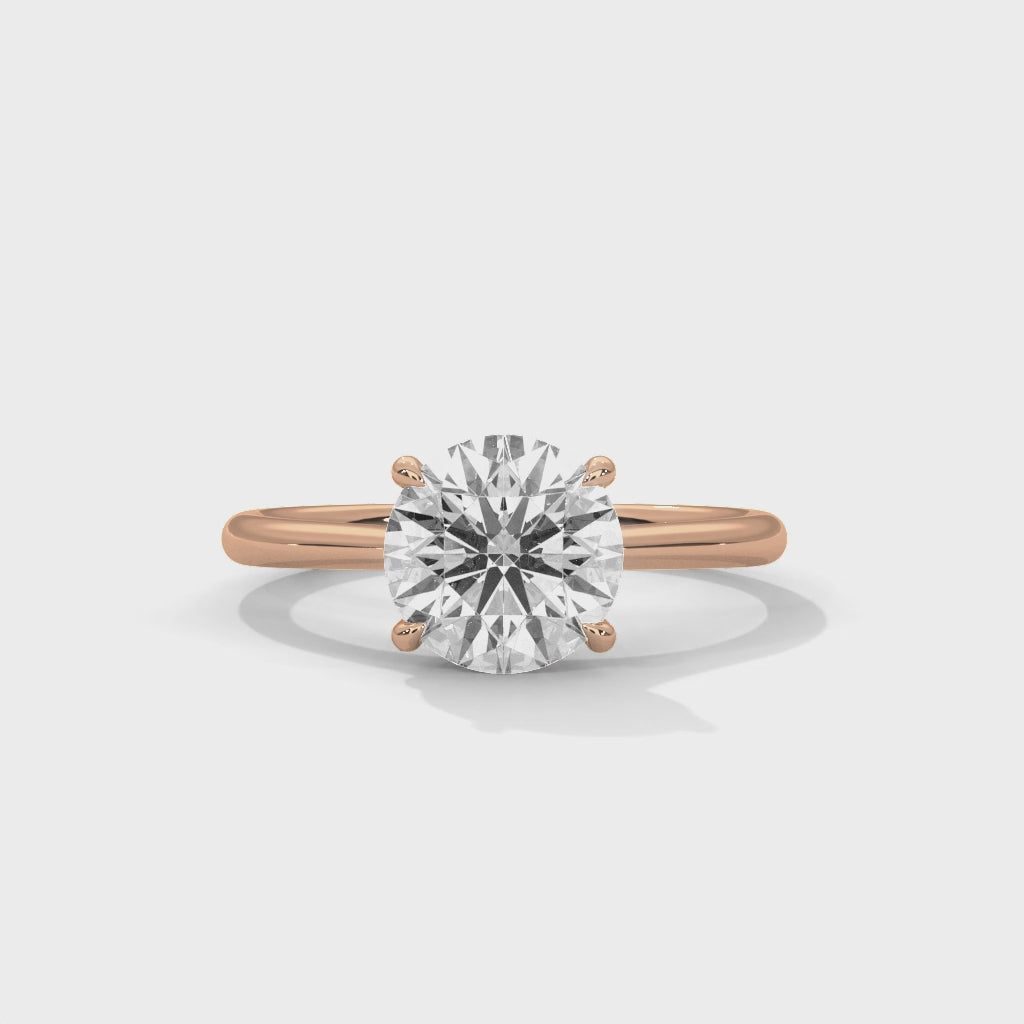 14K Rose Gold 18K Rose Gold Round