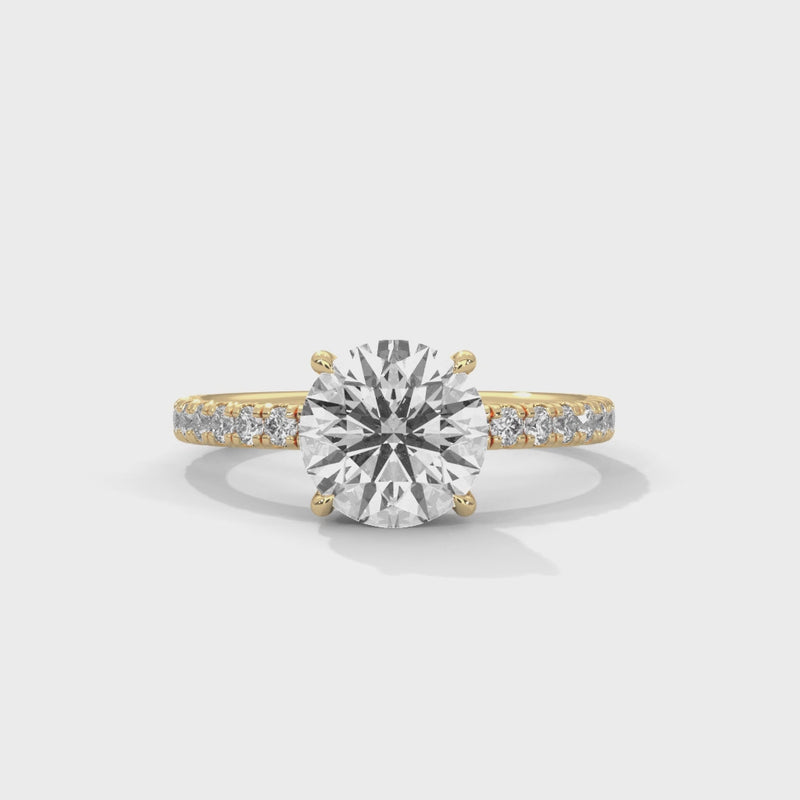 14K Yellow Gold 18K Yellow Gold Round