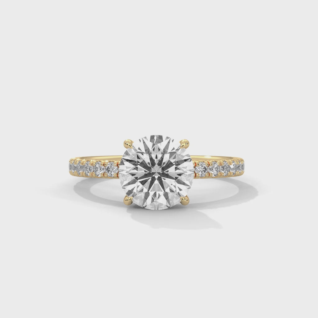 14K Yellow Gold 18K Yellow Gold Round