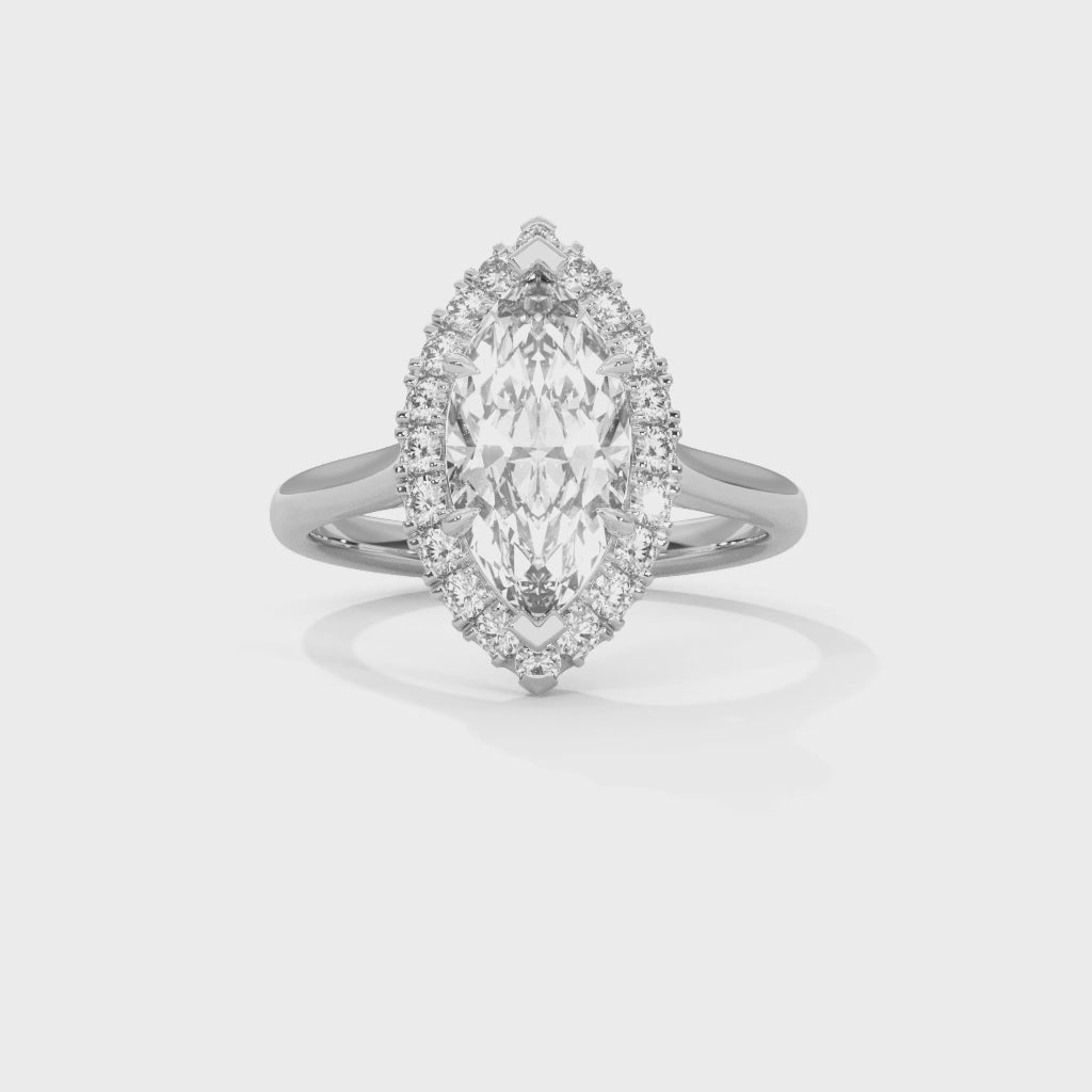 14K White Gold 18K White Gold Platinum Marquise