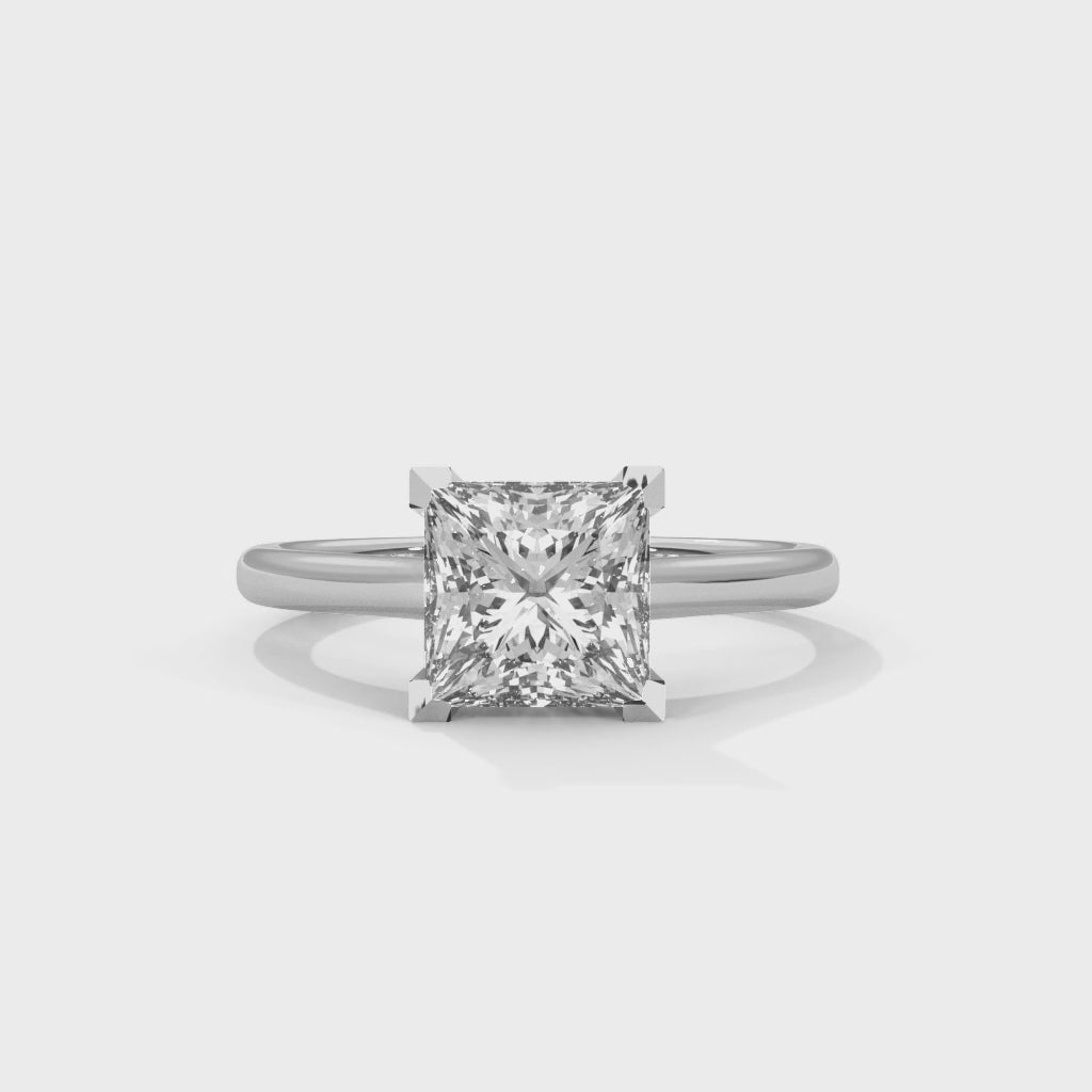 14K White Gold 18K White Gold Platinum Princess