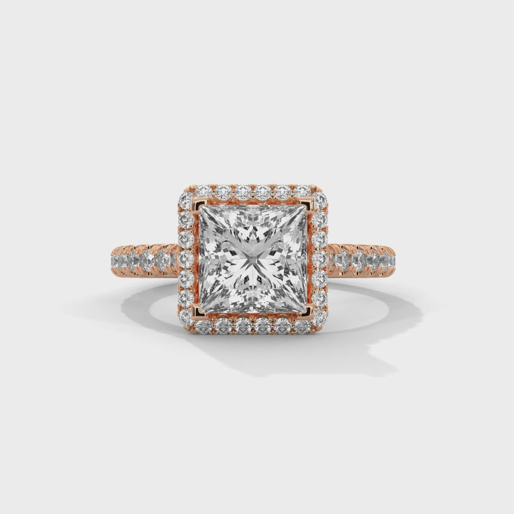 14K Rose Gold 18K Rose Gold Princess